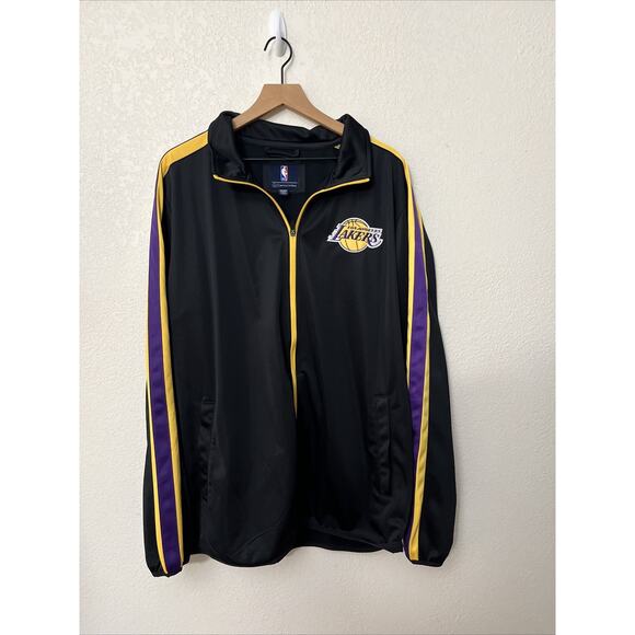 Los Angeles Lakers Carl Banks G III Zip Up Jacket Men’s Size 2XL Excellent - Picture 8 of 16